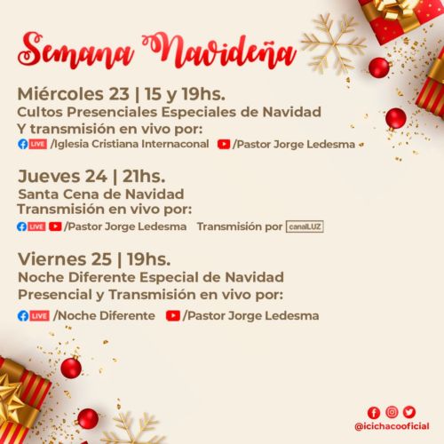 Te invitamos a una Semana Navideña en ICI