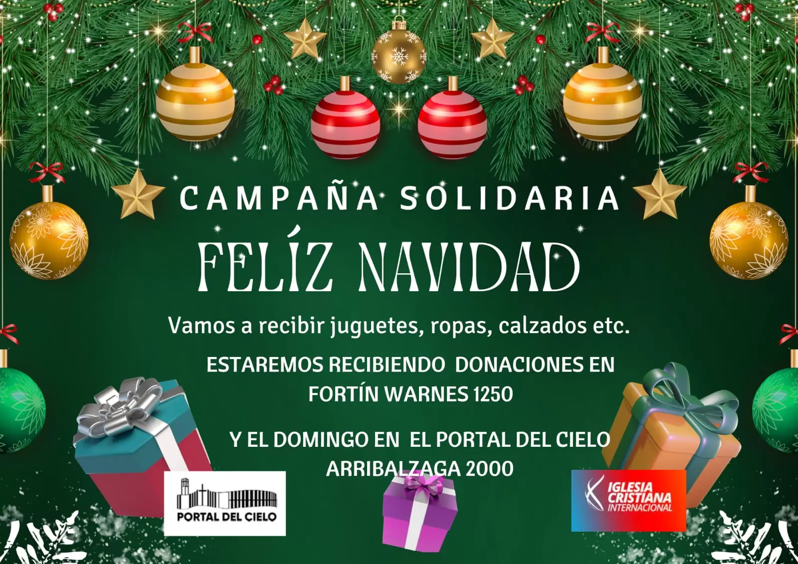 Campaña Solidaria: “Feliz Navidad”